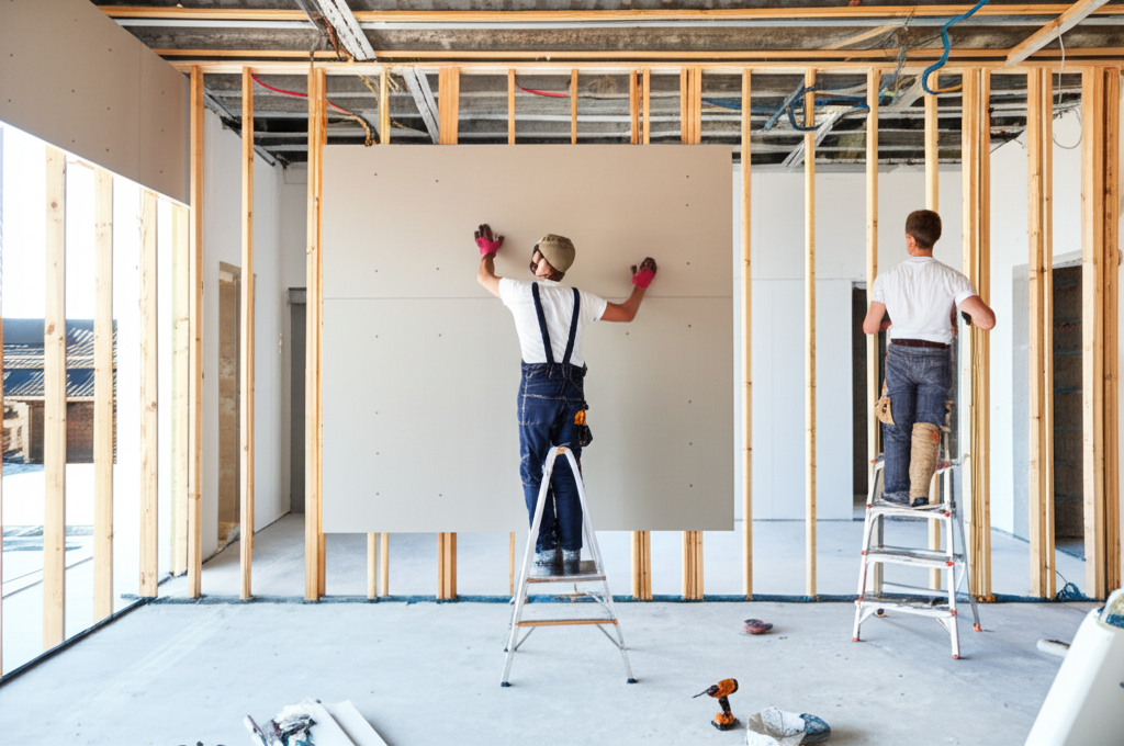 Professional drywall installation